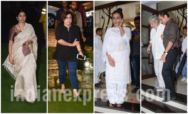 Shah Rukh Khan, Shah Rukh Khan kundan shah, srk, Kundan Shah, Kundan Shah dead, Kundan Shah's prayer meet, Kundan Shah prayer meet photos