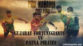 kabaddi live score, live kabaddi score, live kabaddi streaming, gujarat fortunegiants vs patna pirates live score, gujarat vs patna live, patna pirates vs gujarat fortunegiants live, pro kabadd live score, kabaddi news, sports news, indian express