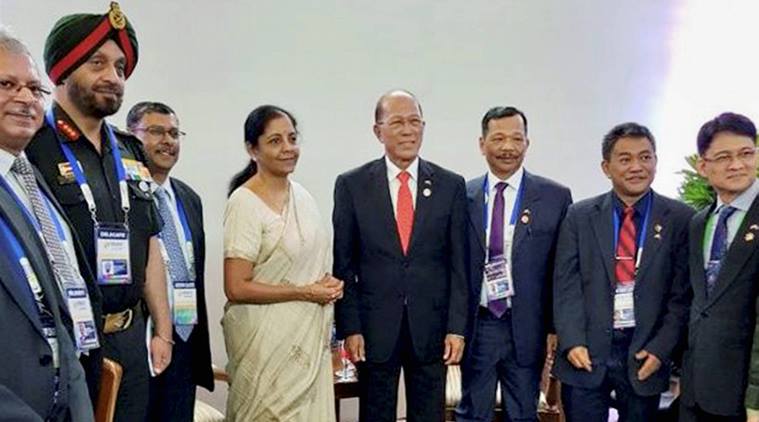 Nirmala Sitharaman, Defence Minister, ASIAN, OPillipines, India in ASIAN, India News, Indian Express