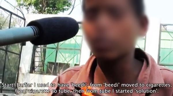 drug addiction, drug addiction in kids, drug addict beggar child video viral, drug addict solution chil video viral, drug addiction among kids, indian express, indian express news