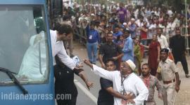 Rahul Gandhi, Rahul Gandhi in Gujarat, Rahul gandhi modi. narendra modi, Rahul Gandhi Gujarat visit, Rahul Gandhi rally, Rahul Gandhi rally photos, India news, Indian Express