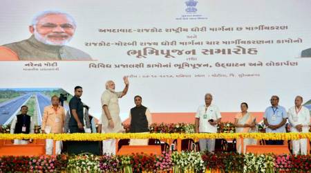 Rajkot airport, Gujarat new airport, Rajkot new airport, BJP, Gujarat elections, PM Modi, indian express, Gujarat news