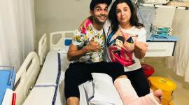 Rajkummar Rao, Rajkummar Rao fracture, Rajkummar Rao fractures ankle photo, Rajkummar Rao lip sing battle, farah khan, farah khan show, Rajkummar Rao fractures ankle news