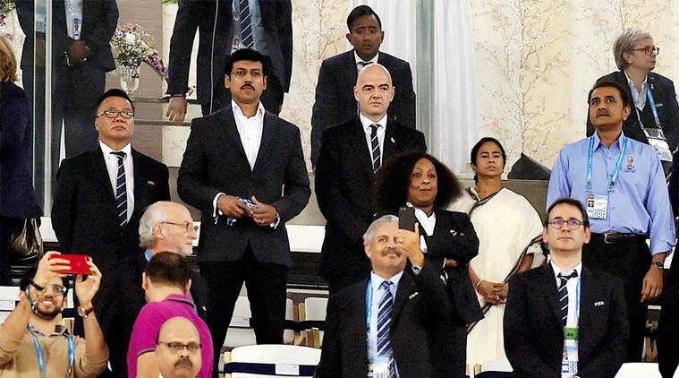 rajyavardhan singh rathore, FIFA U-17 World Cup, u-17 world cup, indian football, sports news, indian express