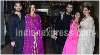 Rani Mukerji, Rani Mukerji diwali party, diwali party, diwali 2017, Rani Mukerji diwali photos, Rani Mukerji latest photos, Karan Johar, Deepika Padukone