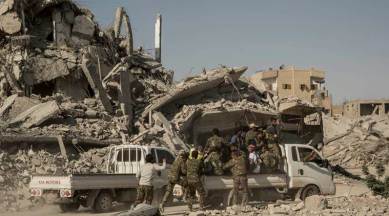 Syria, syrian civil war, war in syria, syrian war, play on syria war, play in beirut, world news, indian express