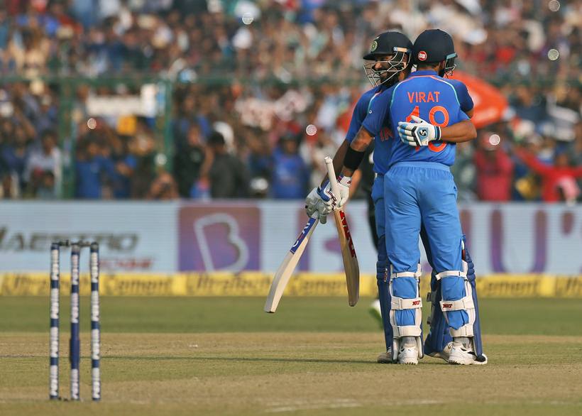 Virat Kohli, rohit sharma, Virat Kohli hundred, rohit sharma hundred, india vs new zealand, ind vs nz, india vs new zealand 3rd odi, New Zealand tour of India 2017, sports news, cricket, Indian Express