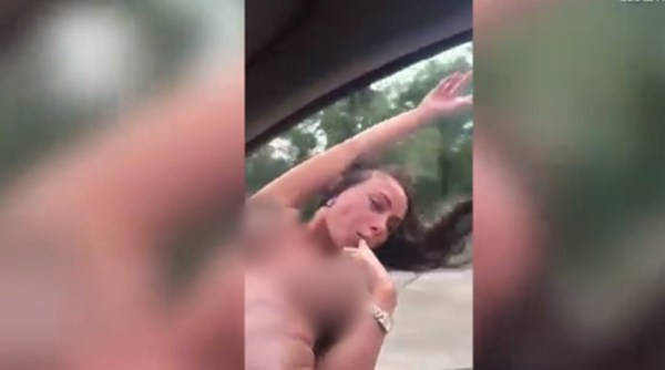 topless woman, topless woman killed, topless russian mother killed, topless russian mother smashes head into lamp post and dies, topless russian mother smashes head into lamp post kills herself, topless russian mother of one kills herself video, indian express, indian express news