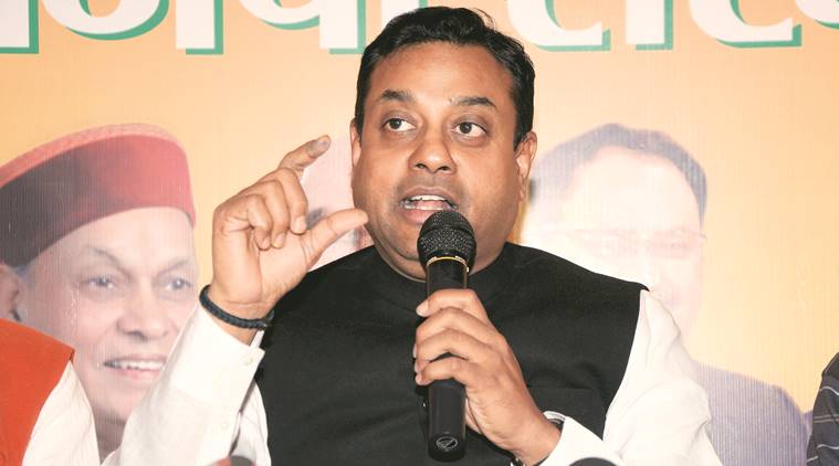 congress on trump visit to india, congress on trump in india, sambit patra, bjp slams congress on trump visit