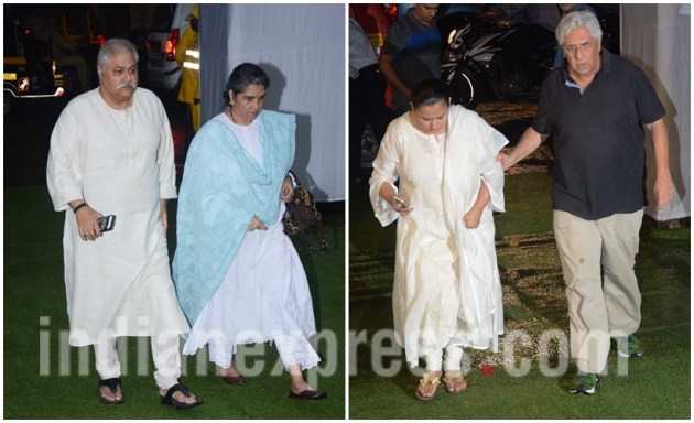 Shah Rukh Khan, Shah Rukh Khan kundan shah, srk, Kundan Shah, Kundan Shah dead, Kundan Shah's prayer meet, Kundan Shah prayer meet photos