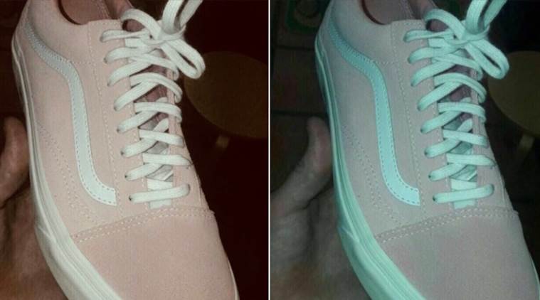 teal and grey vans or pink and white 