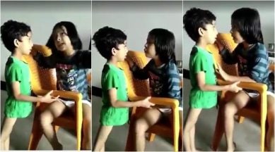Brother And Sister Night Sleeping Pron Sex - VIDEO: This 'big' sister chastising her kid brother on 'potty placement' is  SO cute! | Trending News - The Indian Express
