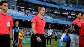 FIFA U-17 World Cup, Esther Staubli, Staubli, female referee, Staubli photos, Japan and New Caledonia, Football photos, Indian Express