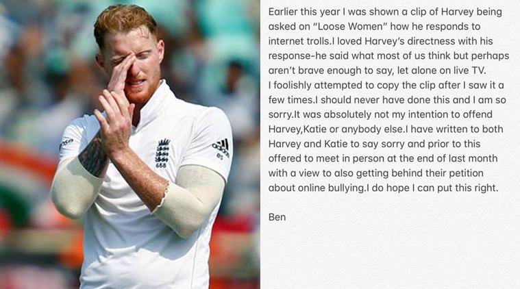 Ben Stokes apologises to Katie Price over video | Cricket News - The ...