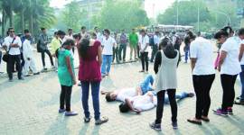 Sardar Patel airport, street play, ahmedabad, Paryatan Parv celebrations, IHM, ahmedabad news, india news, indian express
