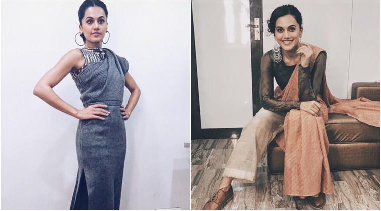 taapsee pannu, taapsee pannu sari, sari