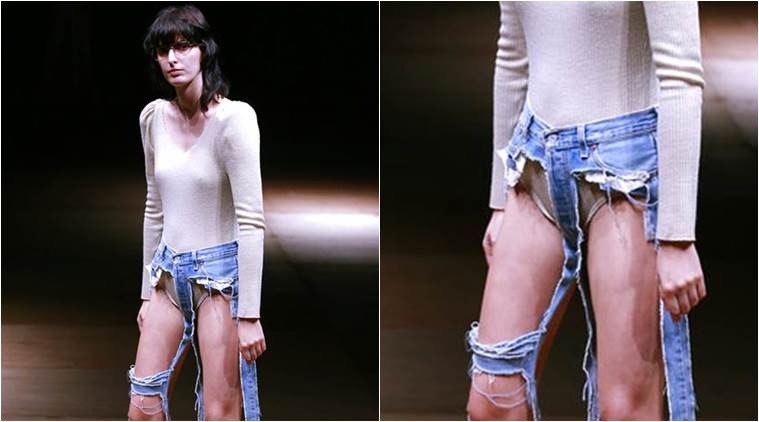 Thong jeans just made their debut, and they have nothing but the seams!