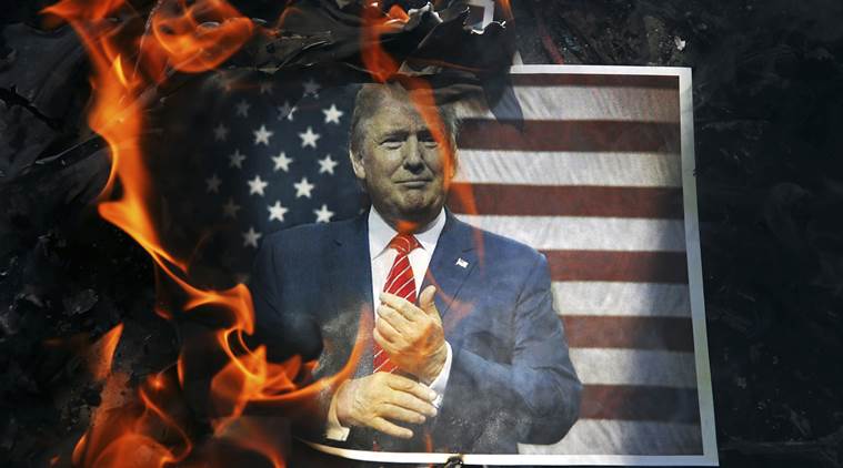 US Iran nuclear deal, Trump on Iran nuclear deal, iran nuclear deal, trump speech on Iran, Iran US relations, 1979 Islamic Revolution, US great satan, donald trump, world news, indian express news