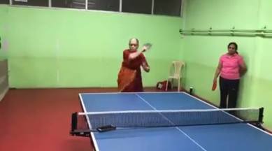 Age just a number for for old lady with brutal table tennis shots, watch  video | Sports News,The Indian Express