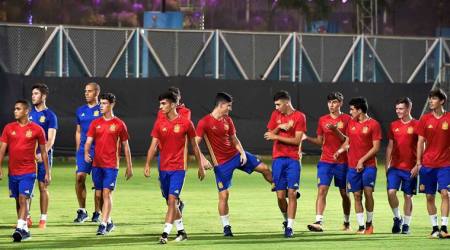 england vs spain, fifa u-17 world cup, u-17 world cup final, u-17 wc, football, england vs spain tv channel, england v spain online streaming, u-17 world cup final time, indian express