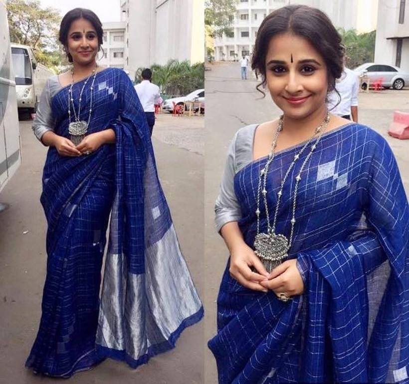 5 saris from Vidya Balan's collection that show you how to make every kind  of drape impactful | VOGUE India
