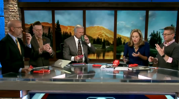 Tv anchor vomits, morning show Daybreak, Tv anchor Natalie Tysdal, Paqui, One Chip Challenge, indian express, social media viral, viral video, indian express news