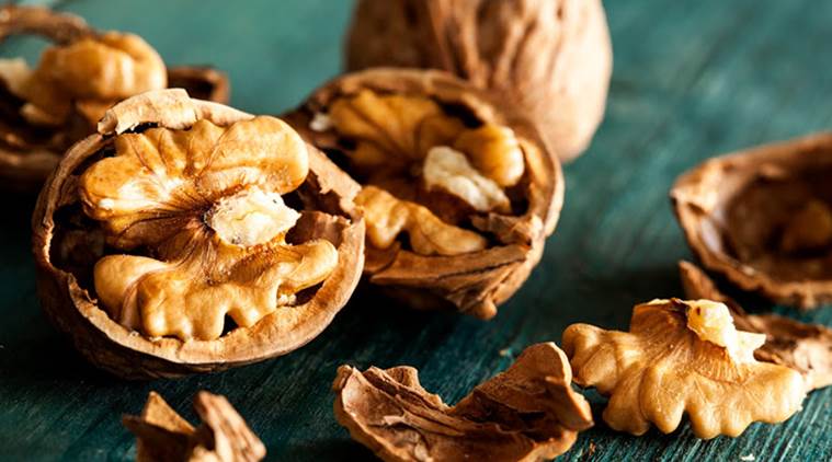 walnuts, cardiovascular disorders, cancer, diabetes, Obesity, hypertension, healthy diet, dementia, indian express, indian express news