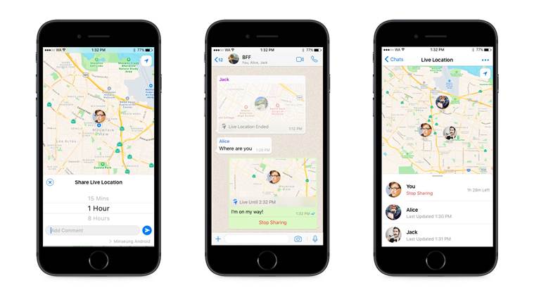 WhatsApp Live Location feature available in India: Here's how to use |  Technology News,The Indian Express