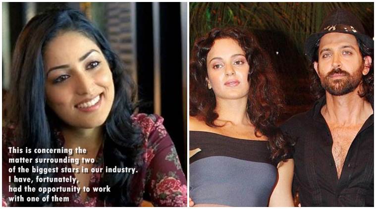 Yami Gautam, Hrithik-Kangana controversy, Hrithik Roshan, Kangana Ranaut, Hrithik-Kangana controversy support, Yami Gautam on Hrithik-Kangana spat