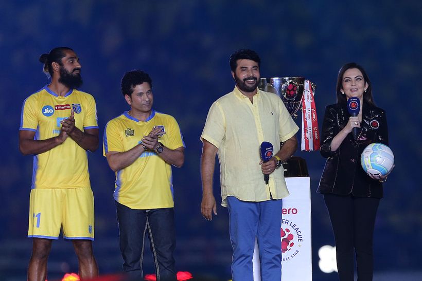 isl 2017-18, indian super league, salman khan, katrina kaif, isl opening ceremony, kerala blasters, atk, indian express
