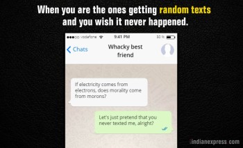 With WhatsApp's new DELETE feature, here are the AWKWARD chats you can now avoid | Trending Gallery News,The Indian Express With WhatsApp's new DELETE feature, here are the AWKWARD chats you can now avoid | Trending Gallery News,The Indian Express
