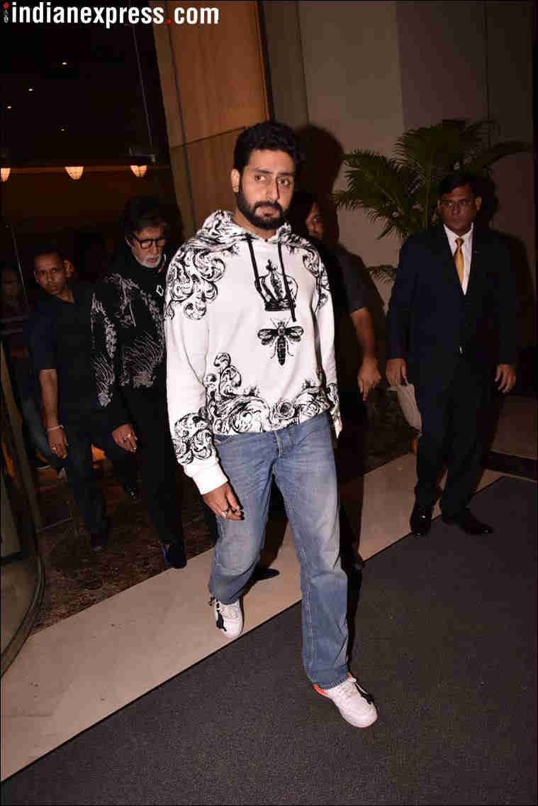abhishek bachchan at aaradhya's birthday party