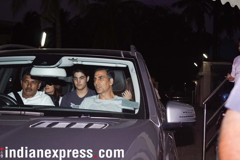 akshay kumar,aarav, twinkle khanna, akshay kumar son, twinkle khanna son