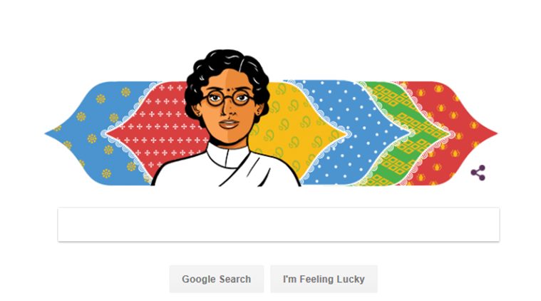 google doodle, anasuya sarabhai, google india, Anasuya Sarabhai history, Anasuya Sarabhai google doodle, Anasuya Sarabhai birthday doodle, Maria Qamar, pakistani comic artist Maria Qamar, india news, social media news, indian express