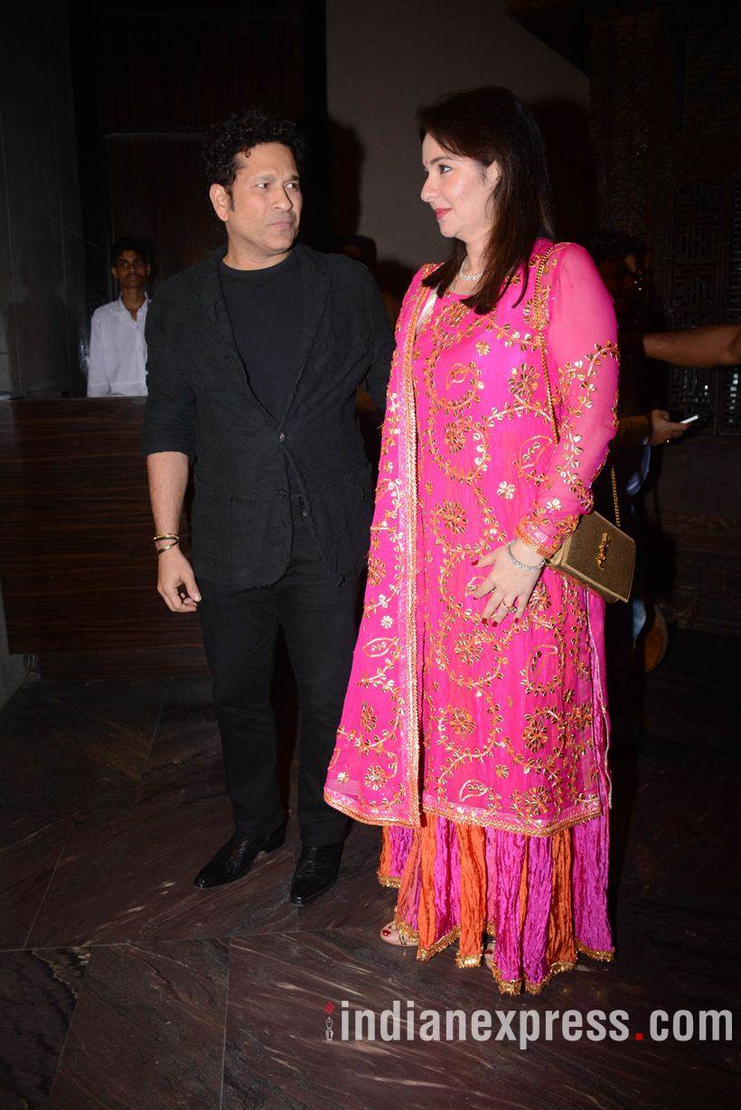 Zaheer Khan Sagarika Ghatge cocktail with Sachin Tendulkar