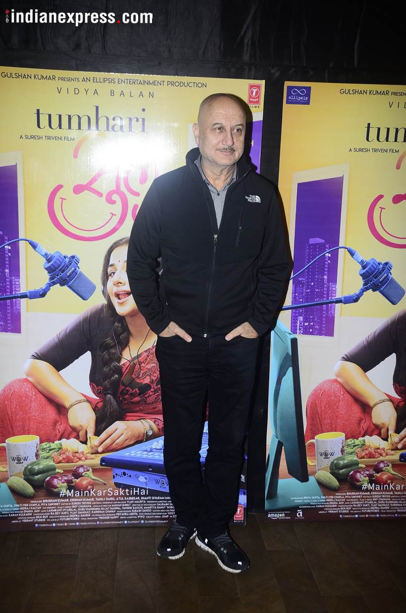 Anupam Kher Tumhari Sulu screening