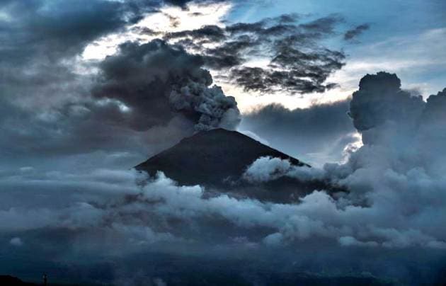 Bali photos, mount agung images, indonesia pictures, volcano pics, bali volcano eruption photo, indonesia volcano image, mount agung pics, lava pics, world news, indian express
