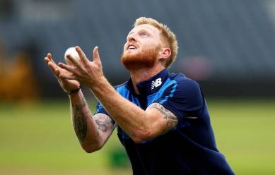 Ben Stokes in training prior to the Ashes