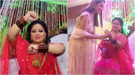 photos of bharti singh at her bangle ceremony