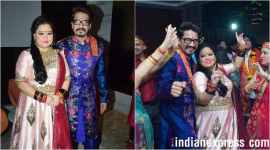 bharti and haarsh dance at maata ki chowki