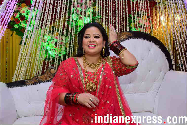 photos of bharti singh at her bangle ceremony