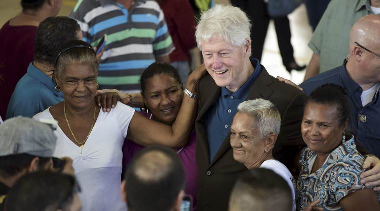 Bill Clinton, Bill Clinton puerto rico visit, Hurricane Maria, Clinton Foundation, usa news, world news, indian express news 