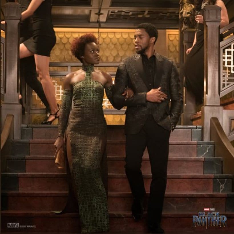 marvel black panther starring chadwick boseman and lupita nyoong