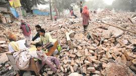 Kathputli colony, delhi slum demolition, kathputli colony demolition, kathputli colony residents,  kathputli jhuggi demolition, dda, delhi news, latest news, indian express