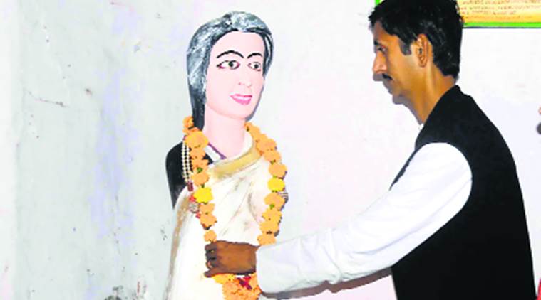 Indira Gandhi, Indira Gandhi Statue, Indira Gandhi Statue Congress Bhawan, Congess Bhawan, Punjab News, Indian Express, Indian Express News