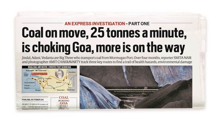 Coal Burying Goa, Coal in Goa, Goa Coal, JSW, Mormugao port