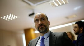 Uber CEO Dara Khosrowshahi said the ride-hailing services company will face US losses through Lyft competition as Indian market stiffens with Ola rivalry