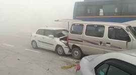 yamuna expressway accident, delhi smog, smog in delhi, smog accidents, delhi pollution, uttar pradesh smog, latest news, indian express