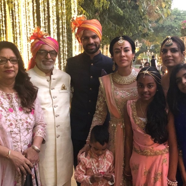 Shikhar Dhawan, wife Aesha look together at sister’s wedding