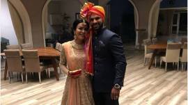 Shikhar Dhawan with wife Aesha